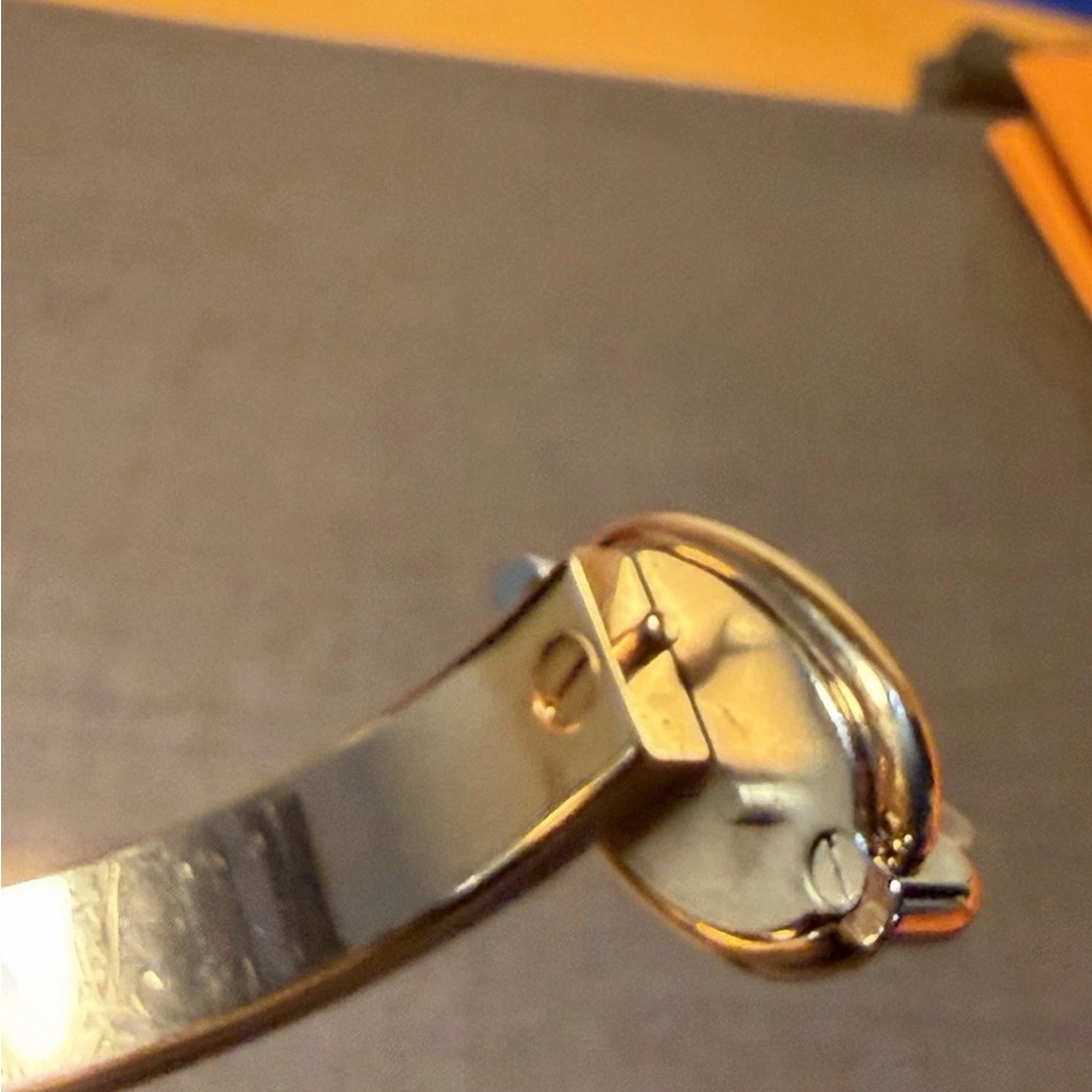 Hermès Mini Clic Chaine d'Ancre bracelet Size PM Rose F1 02 63 - Picture 10 of 16